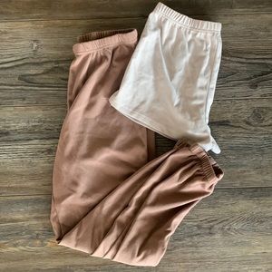 NEVER BEEN WORN soft sweatpants and sweatshorts